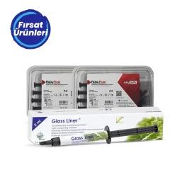 Rubydent Rubyflow 4-Pack Flowable Composite A2 2 pcs + Wp Dental Glass Liner
